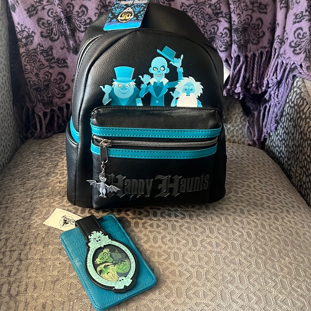 Loungefly Haunted Mansion Mini Backpack Set NWT